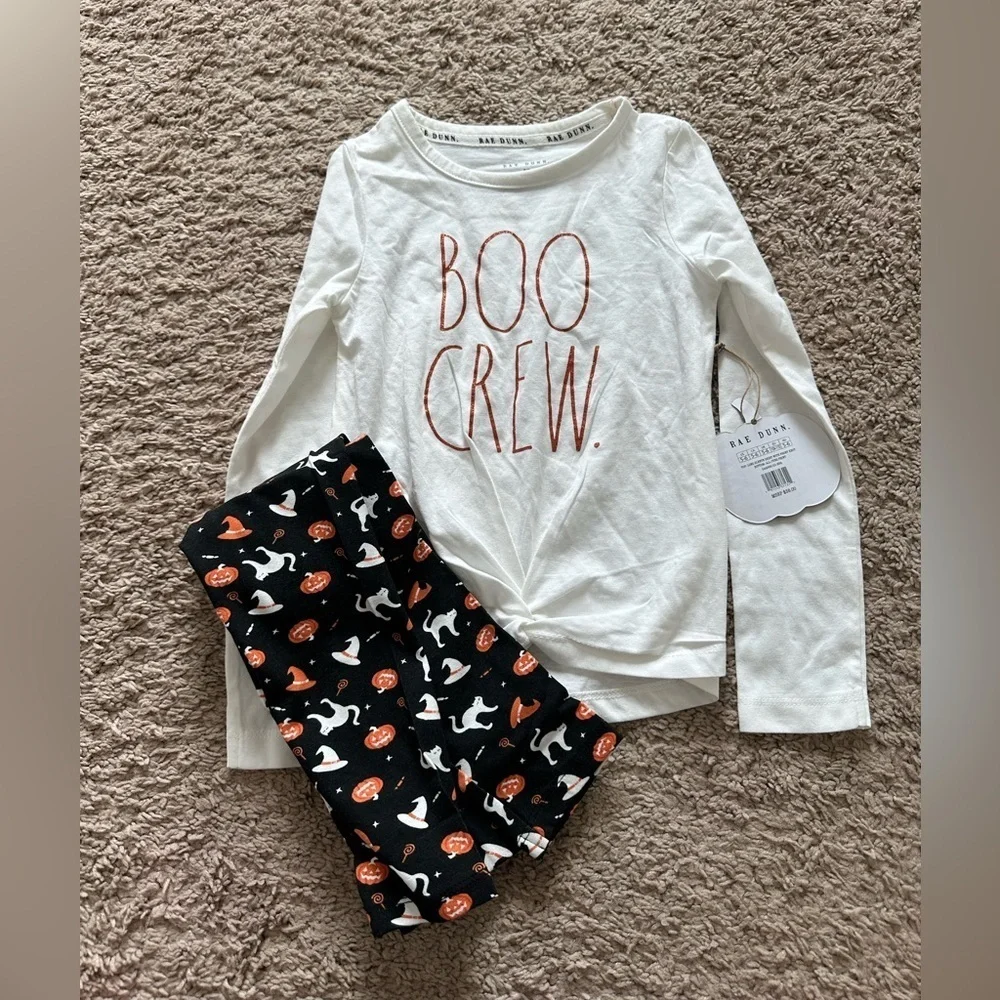 Rae Dunn Boo Crew Halloween Outfit size 5/6